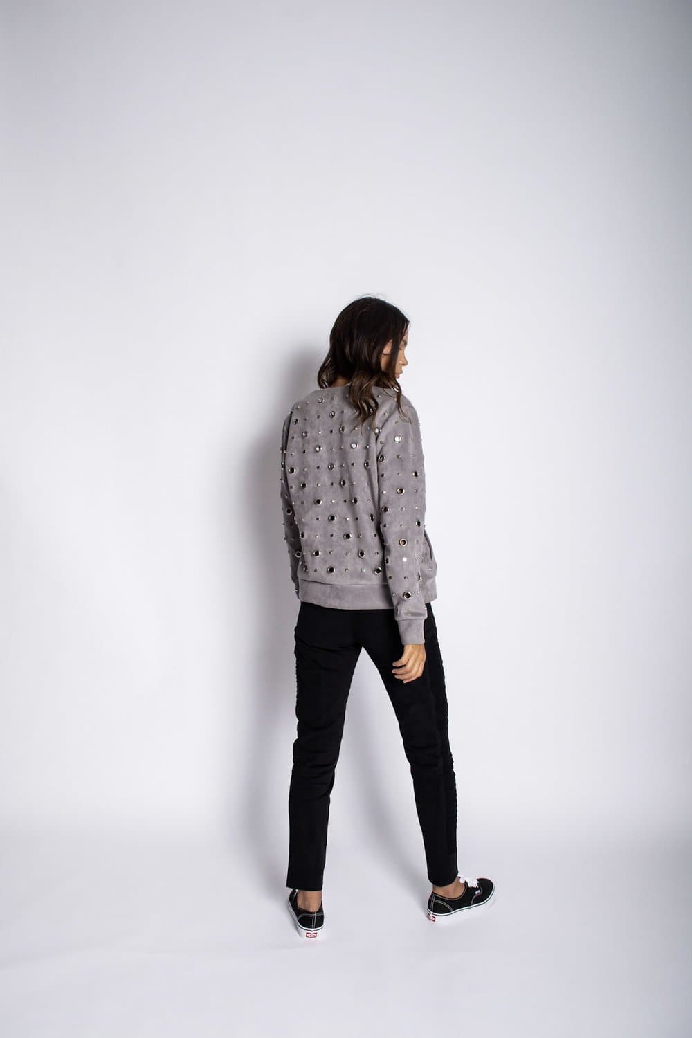 Embellished Suede Jacket Jacket Karen Thomas NY