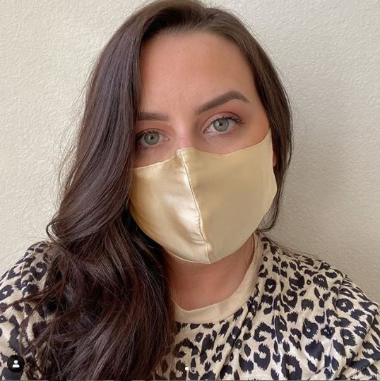 gold silk mask 