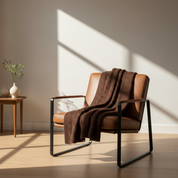 100% Cashmere Cable Knit Throw Blanket