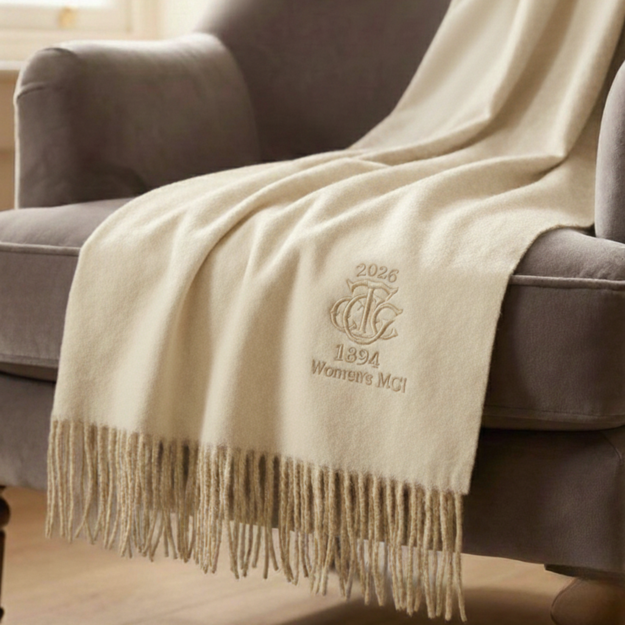 Throw Blanket — TGC Women's MGI (Cream)