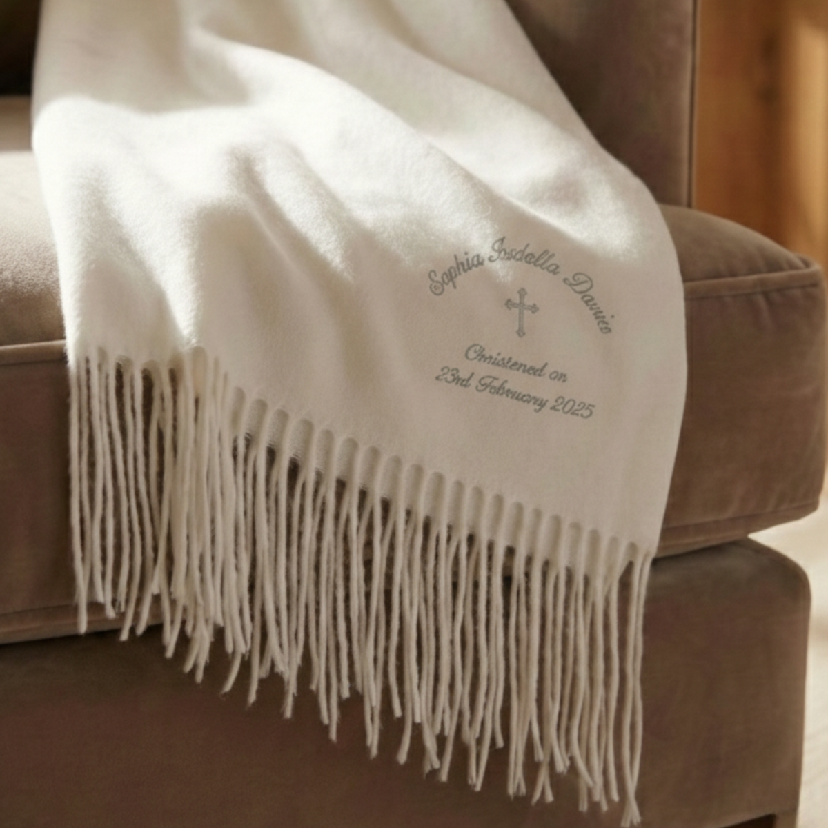 Solid 100% Cashmere Throw Blanket