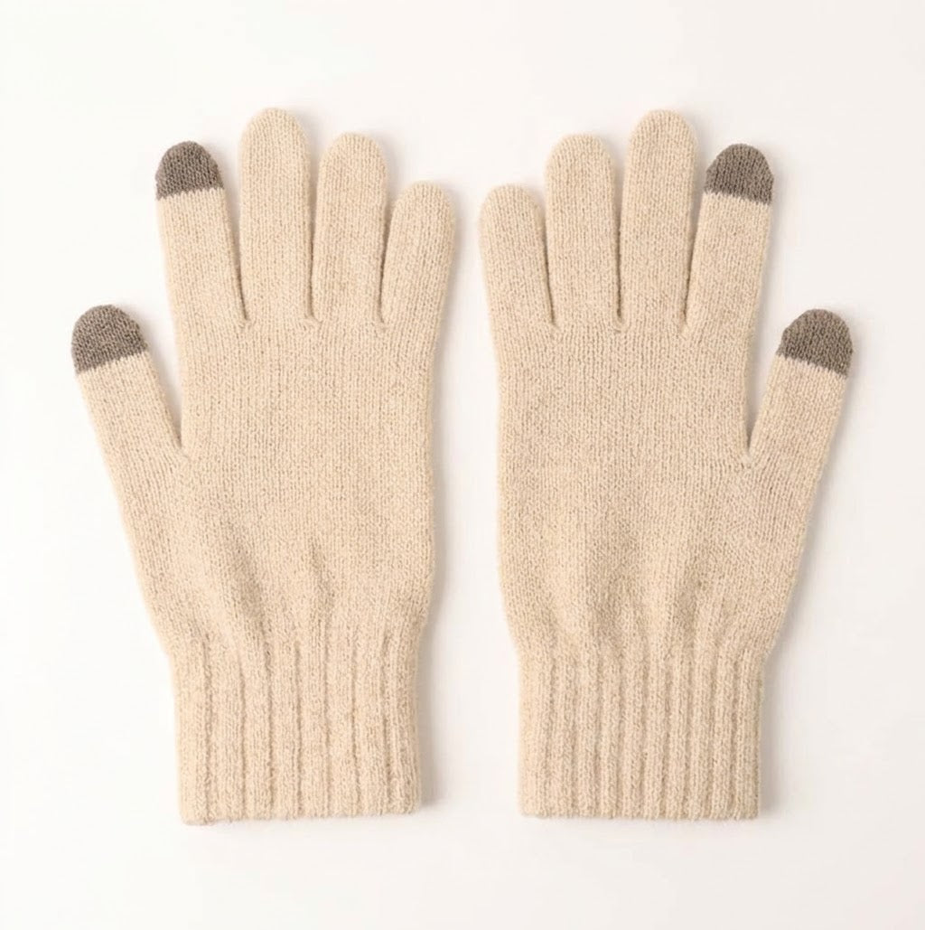 Cashmere Unisex Cuff Gloves