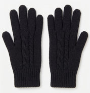 Cashmere Unisex Cable Knit Gloves