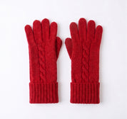 Cashmere Unisex Cable Knit Gloves