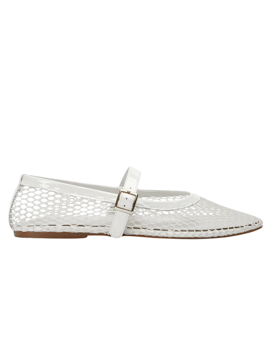 Mesh Ballet Flats with Buckle Strap MaryJane shoe