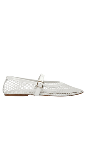 Mesh Ballet Flats with Buckle Strap MaryJane shoe