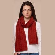 Cashmere Cable Knit Scarf