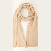 Cashmere Cable Knit Scarf