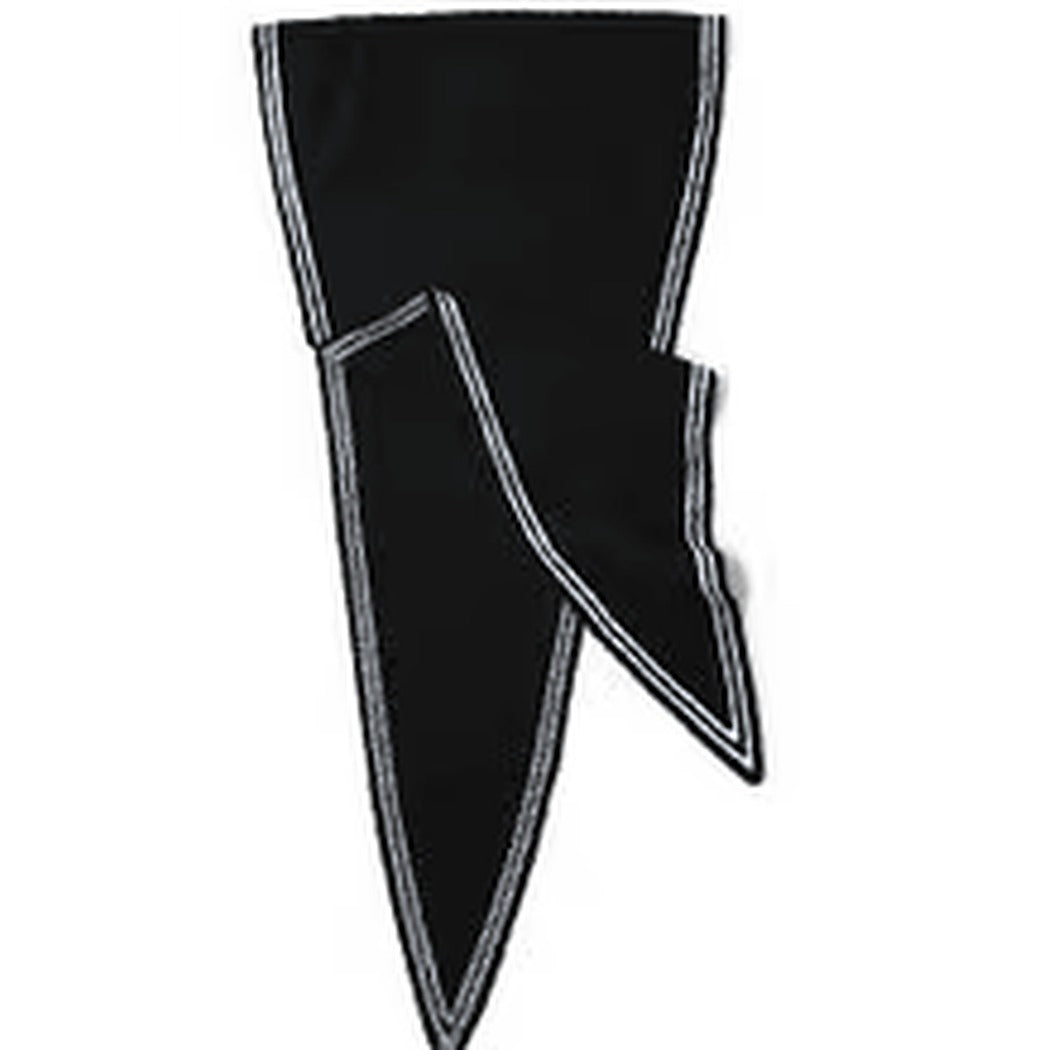 Cashmere Triangle Border Scarf in Black — 100% Cashmere, Karen Thomas