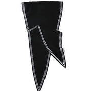 Cashmere Triangle Border Scarf in Black — 100% Cashmere, Karen Thomas