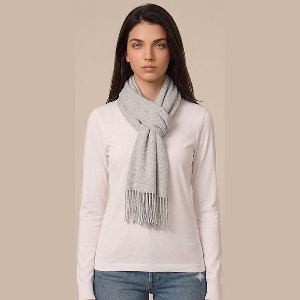 Wool Solid Woven Scarf