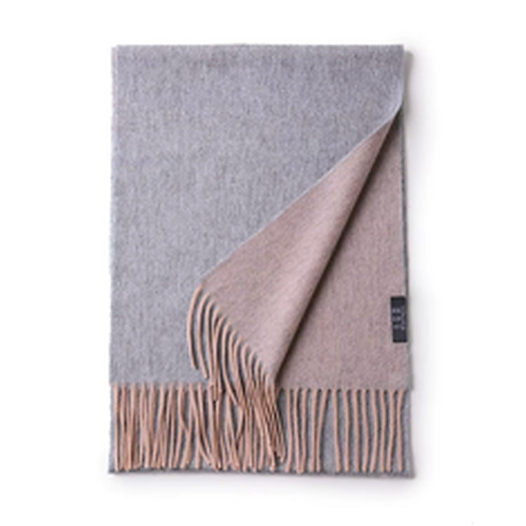 Cashmere Reversible Two Tone Scarf