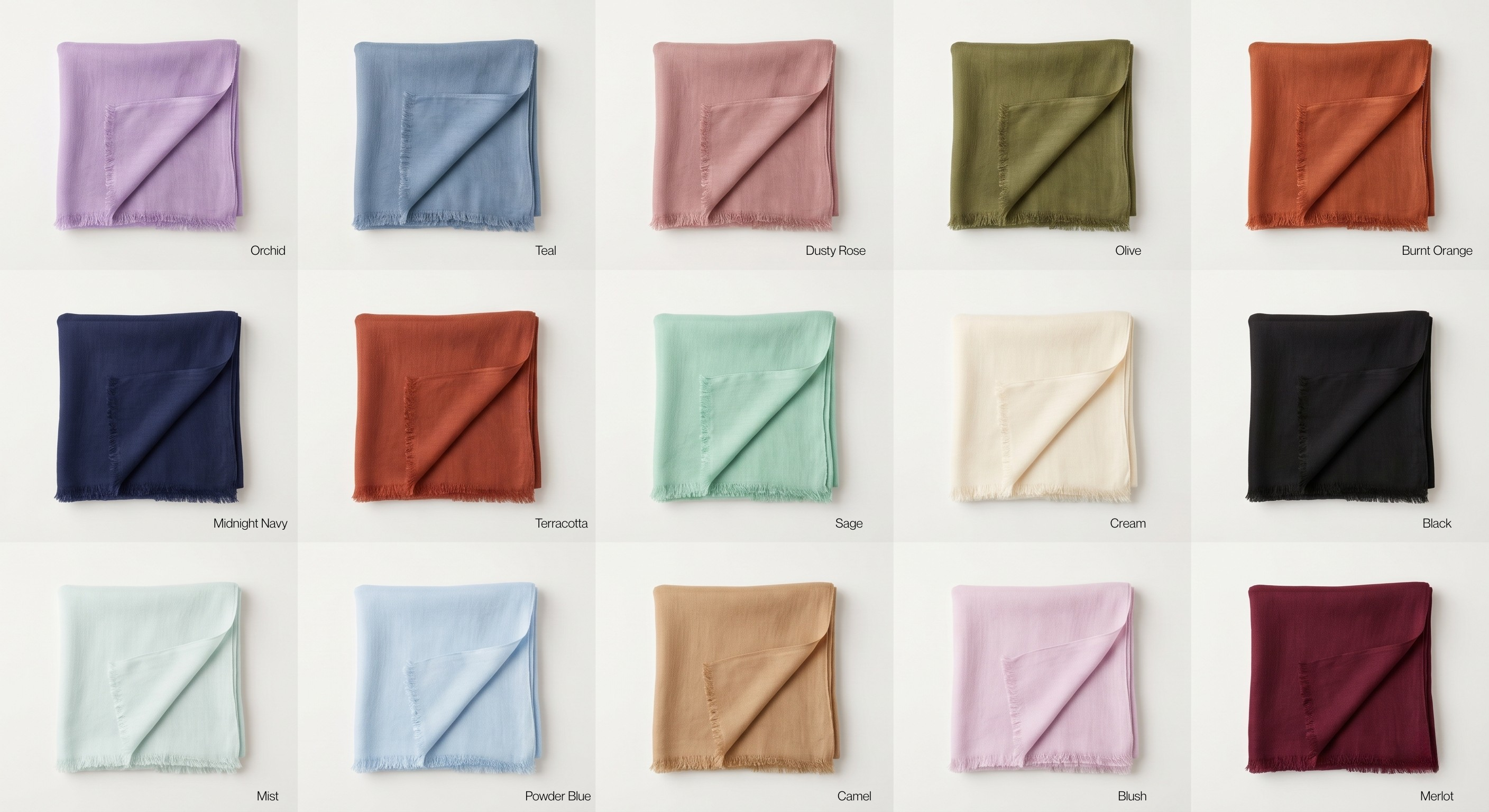 Lightweight Cashmere Spring/Summer Pashmina Wrap