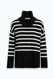 Oversize Stripe Turtleneck Sweater (Warehouse Sale)