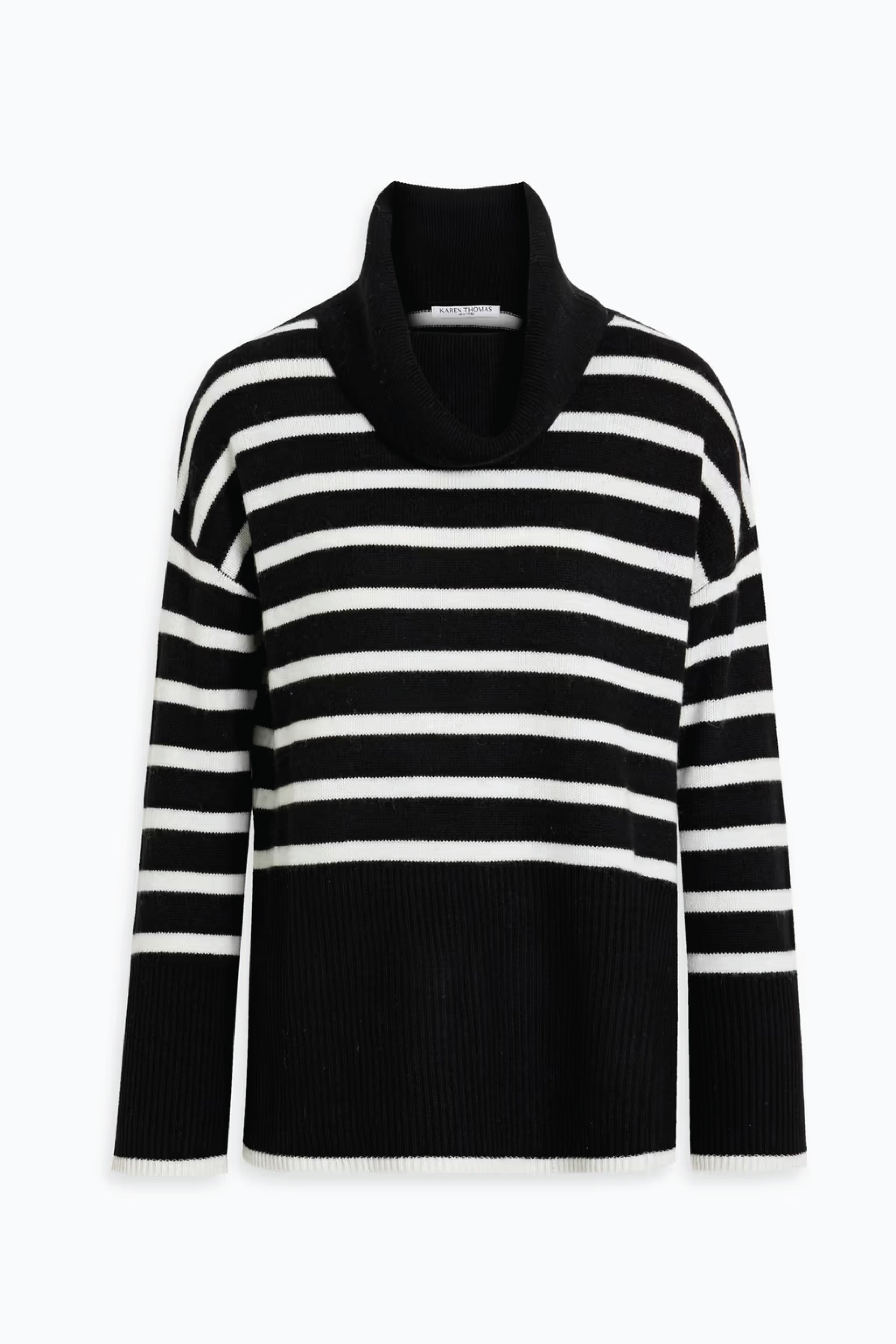 Oversize Stripe Turtleneck Sweater (Warehouse Sale)