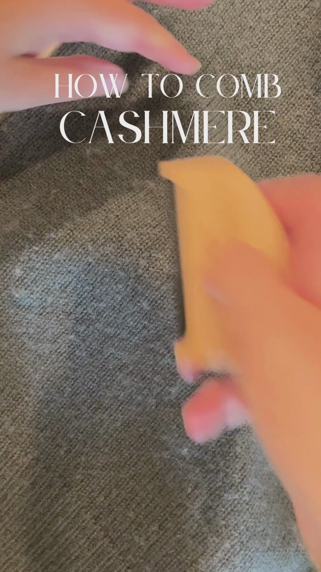 Cashmere Comb – Natural Beech Wood