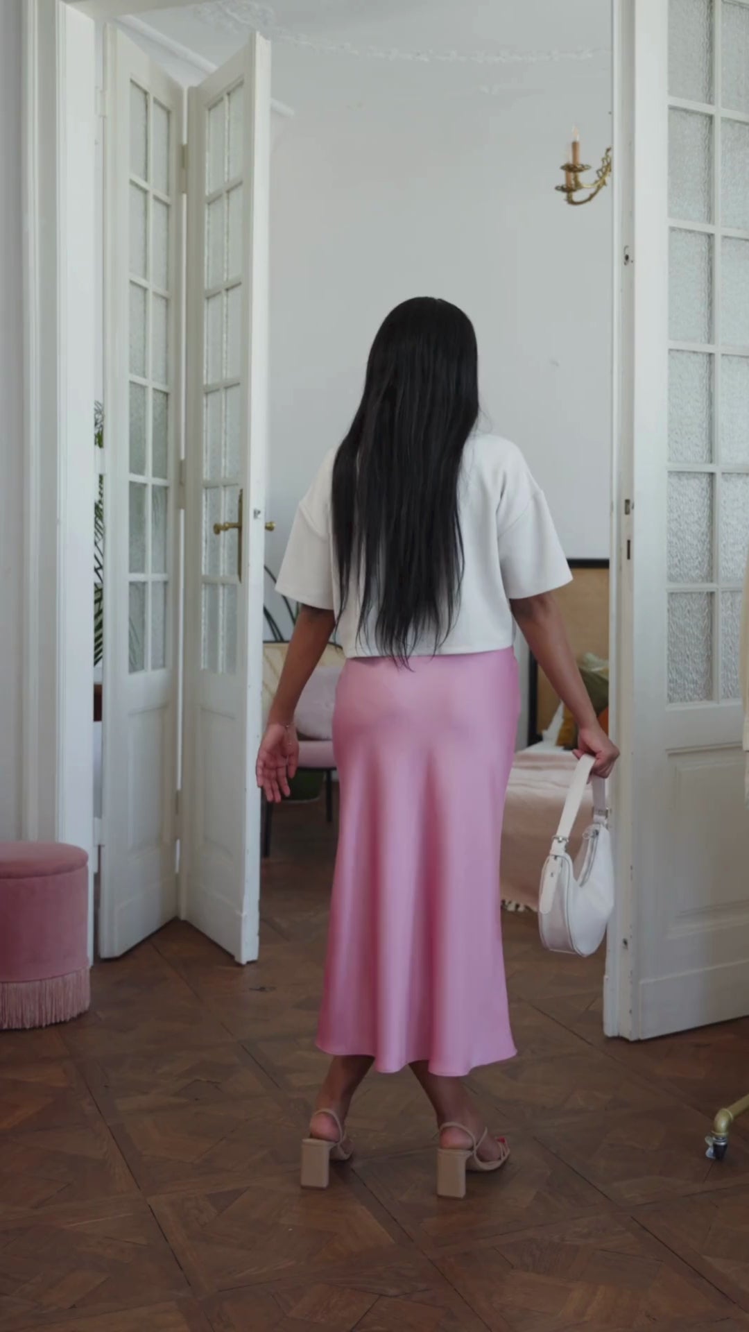 100% Washable Silk Maxi Skirt