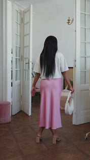 100% Washable Silk Maxi Skirt