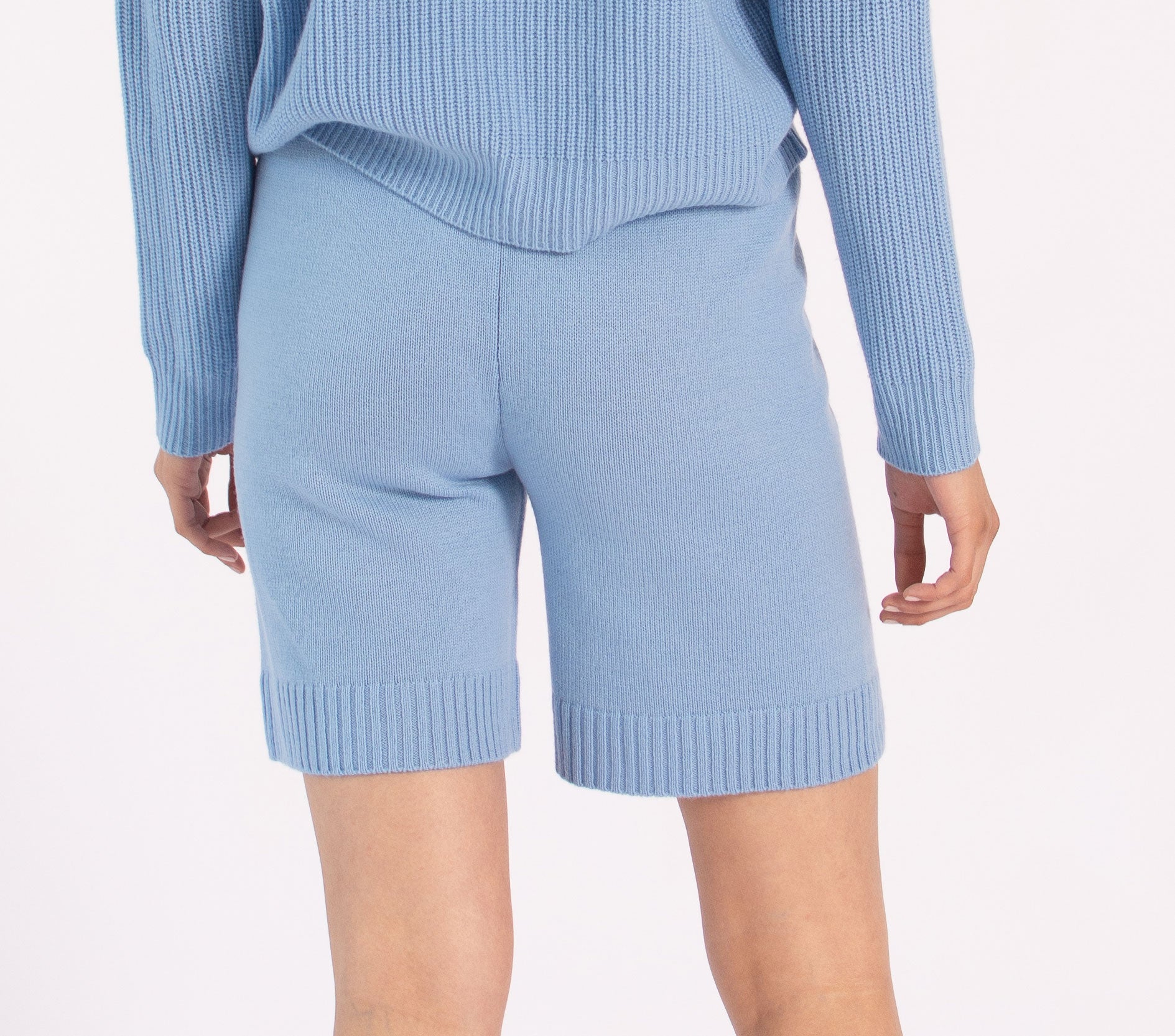 Cashmere Drawstring Shorts Classic Knit – Karen Thomas