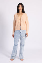 Multi-knit Safety Pin Cardigan