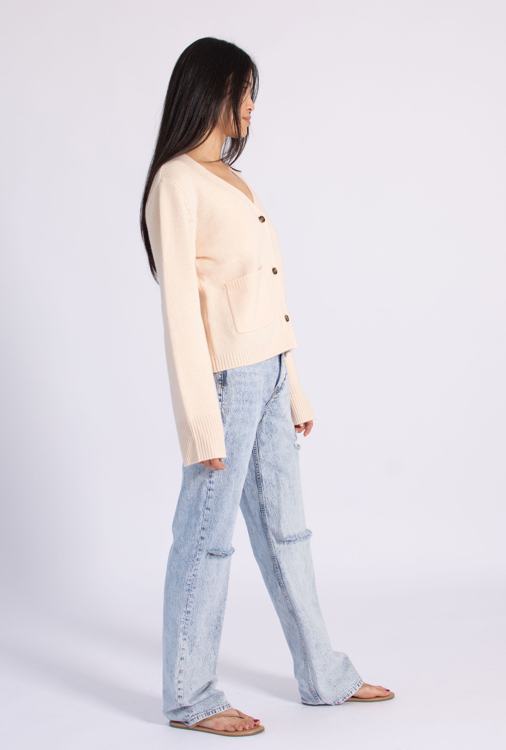 Button Pocket Cardigan