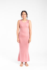 Cashmere Sleeveless Ribbed Maxi Dress