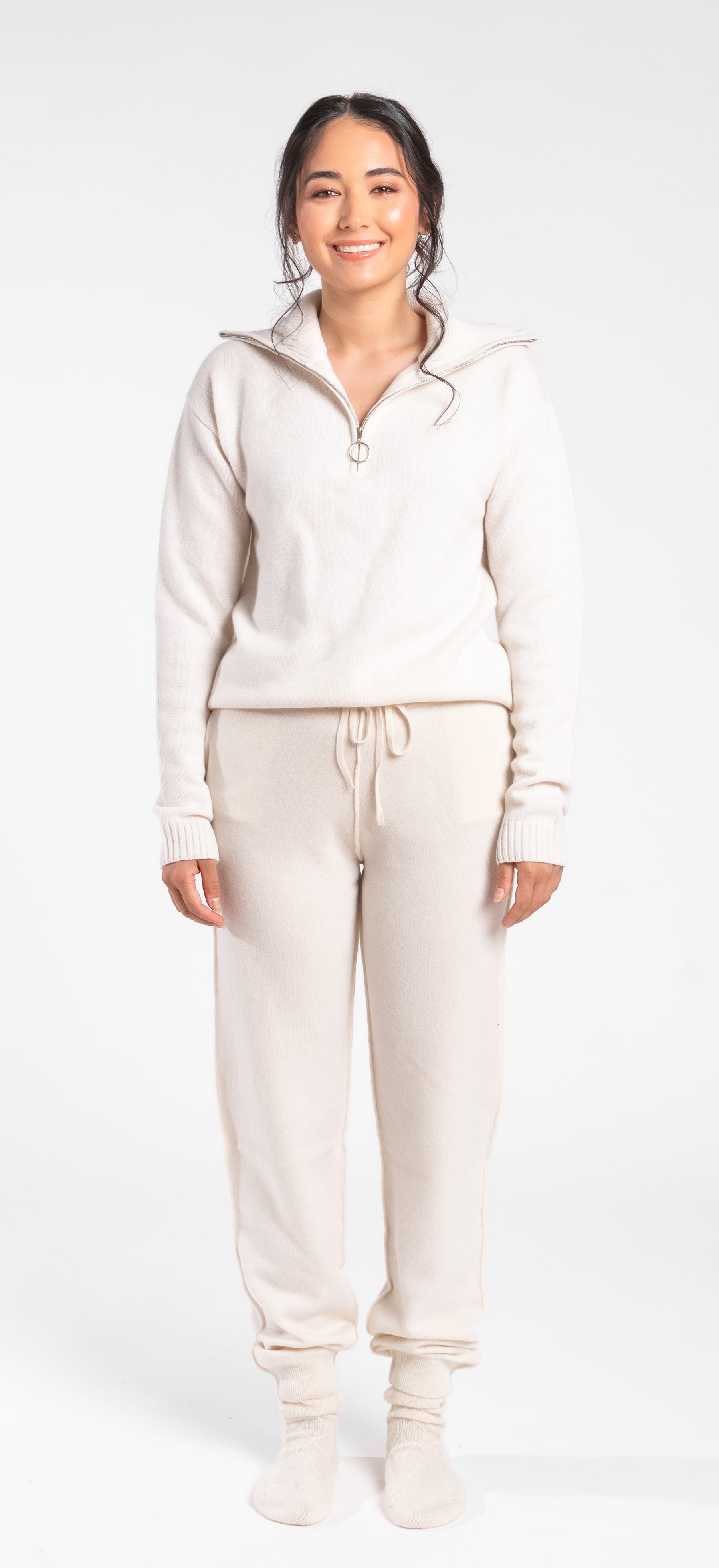 Cashmere Half-zip Pullover Sweater