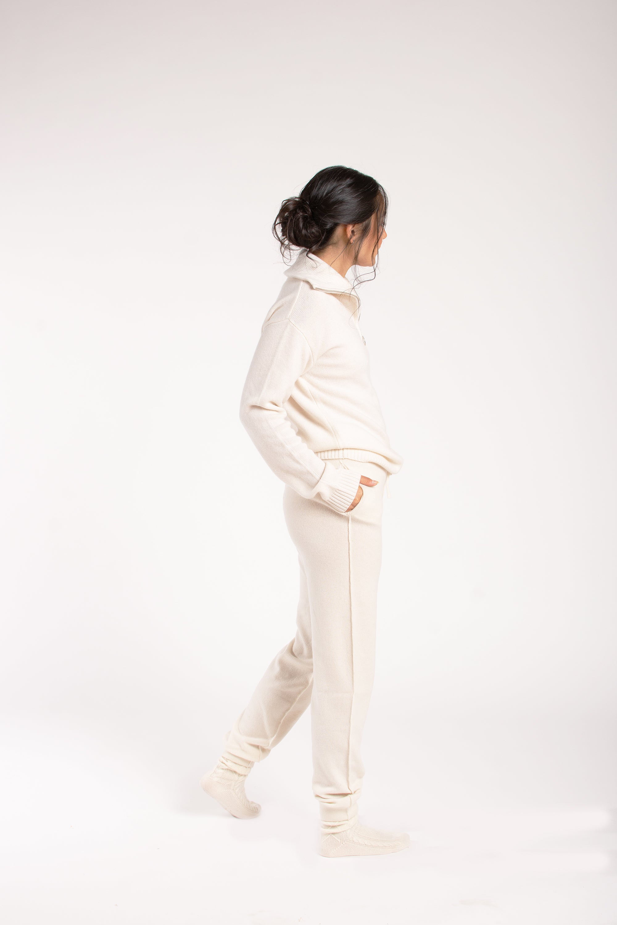 Cashmere Half-zip Pullover Sweater