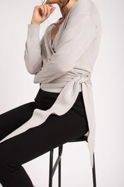 Cashmere Wrap Top Sweater