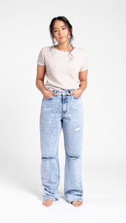 Crewneck Short Sleeve Cashmere Sweater