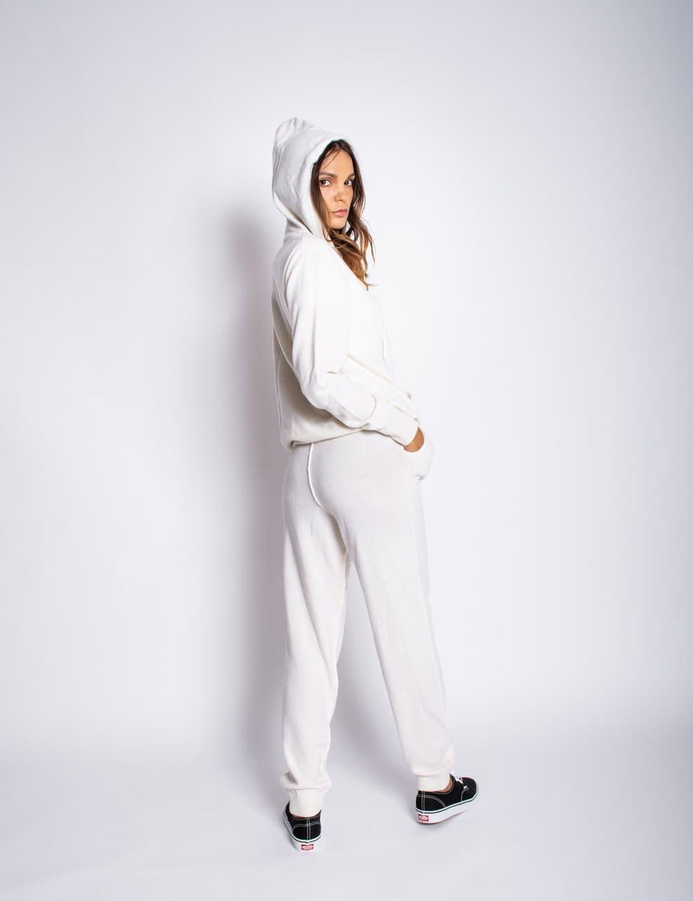 Cashmere Loungewear Sweatsuit Two Piece Set