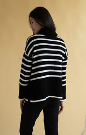 Oversize Stripe Turtleneck Sweater (Warehouse Sale)