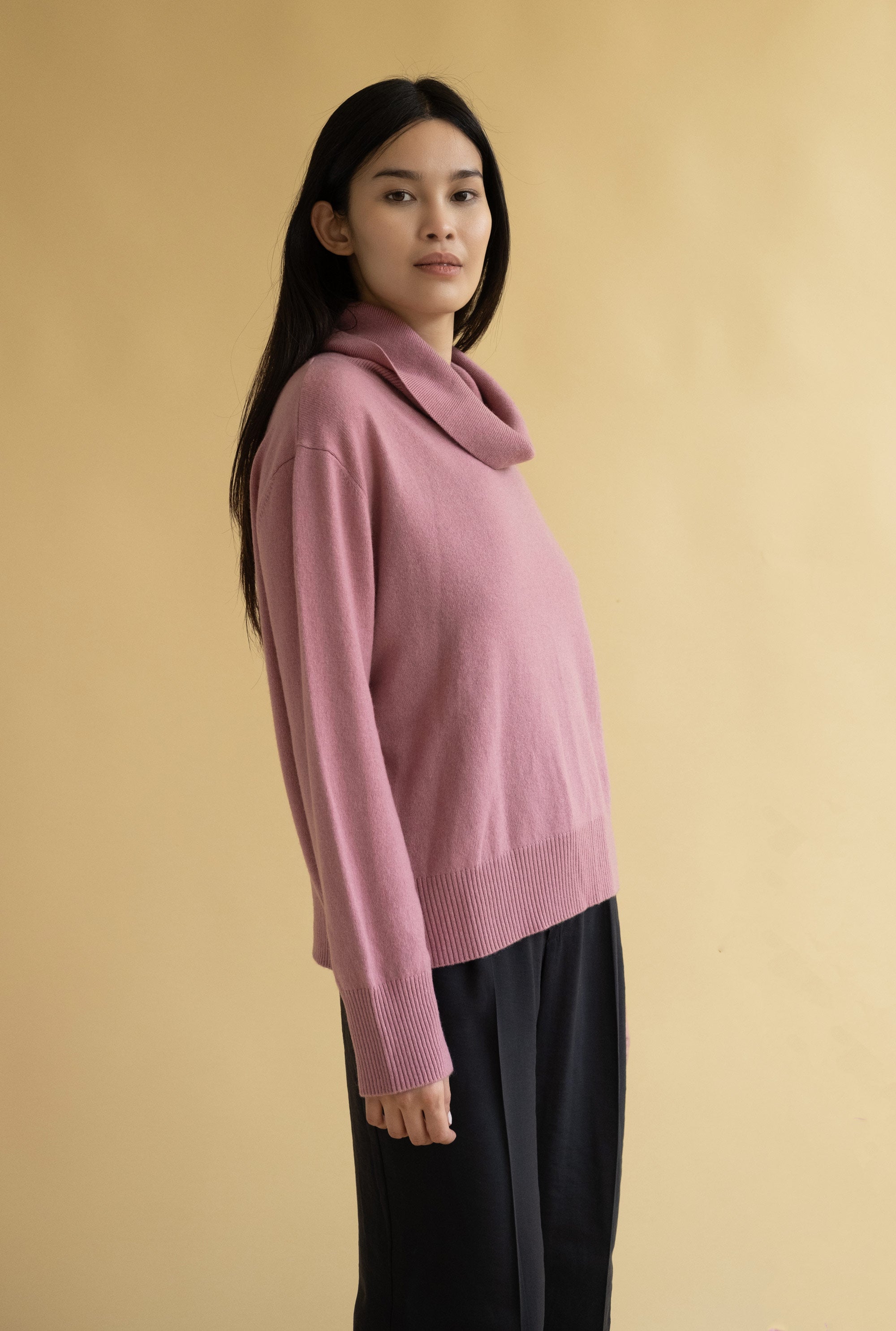 Cowlneck Pullover Sweater