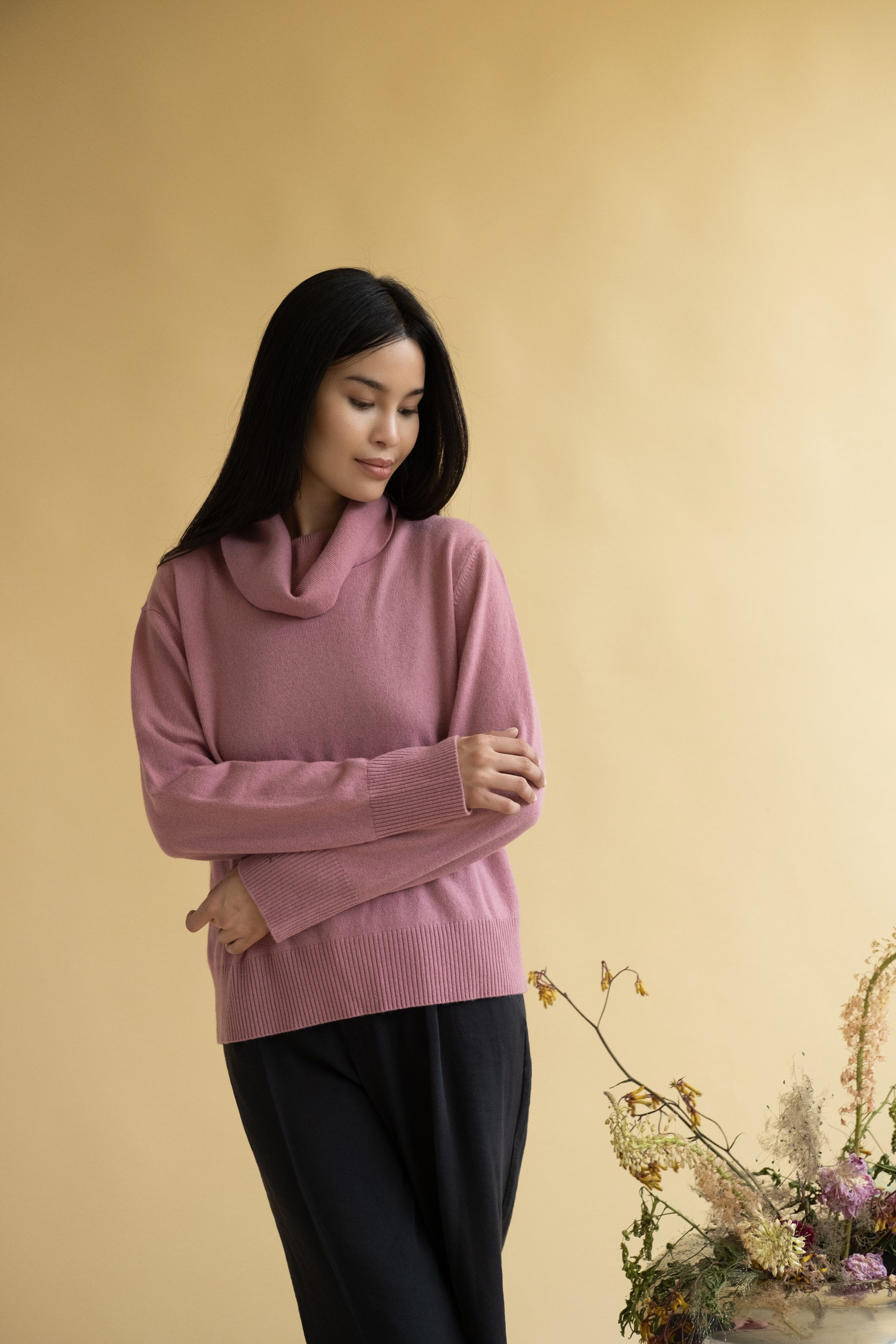Cowlneck Pullover Sweater