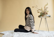 Oversize Stripe Turtleneck Sweater (Warehouse Sale)