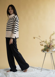 Oversize Stripe Turtleneck Sweater (Warehouse Sale)