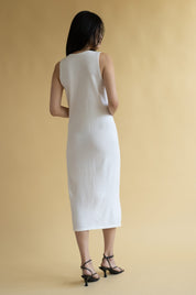 V neck Cashmere Slip Dress