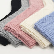 Premium 100% Cashmere Cable Knit Sleep Socks