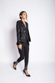 Embellished Suede Jacket Jacket Karen Thomas NY 