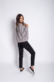 Embellished Suede Jacket Jacket Karen Thomas NY 