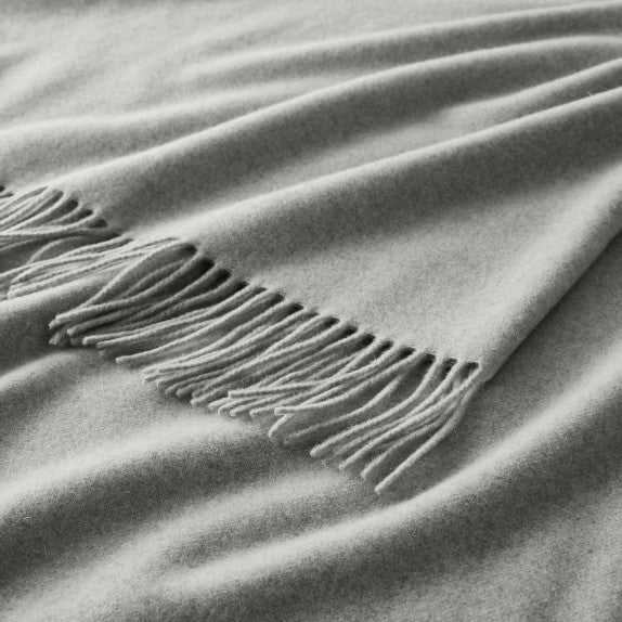 Solid Cashmere Throw Blanket