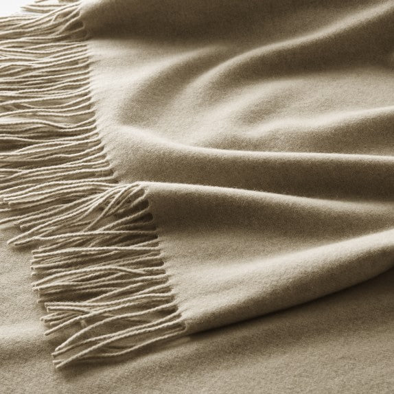 Solid Cashmere Throw Blanket