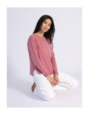 Exposed Seam Crewneck Cashmere Sweater