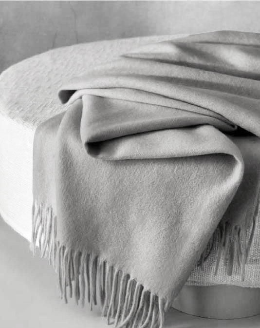 Solid Cashmere Throw Blanket