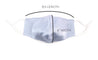 silk mask face covering  filter pocket 2.5 pm adjustable straps reusable washable bridal special occassion