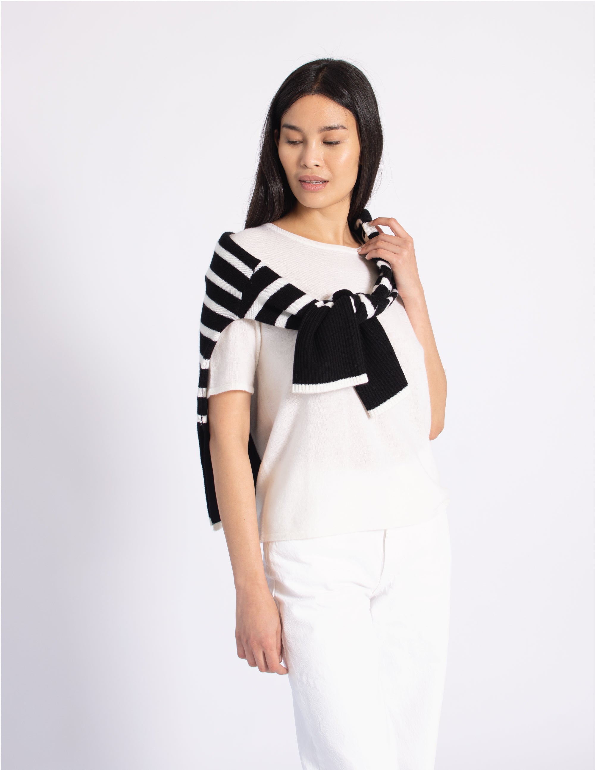 Oversize Stripe Turtleneck Sweater (Warehouse Sale)